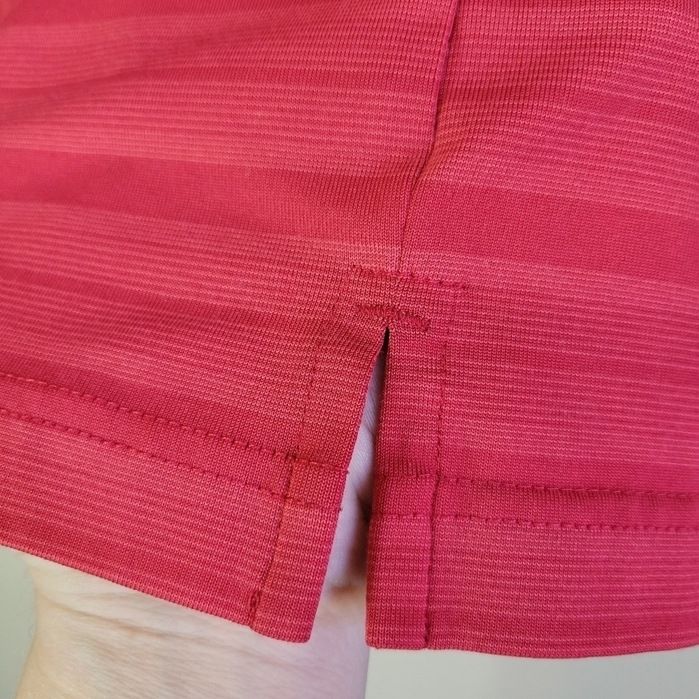 Pebble Beach Stripped Red Polo Men's Large - Picture 5 of 8